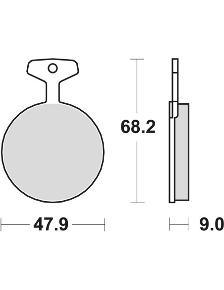 BROMSBELÄGG LMP104ST