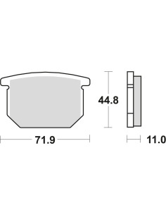 BROMSBELÄGG LMP134ST GSX1100 80-83