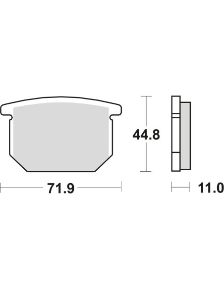 BROMSBELÄGG LMP134ST GSX1100 80-83