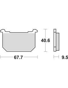 BROMSBELÄGG LMP140ST