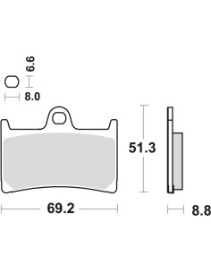BROMSBELÄGG LMP234ST