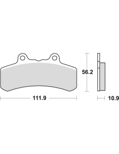 BROMSBELÄGG LMP258ST