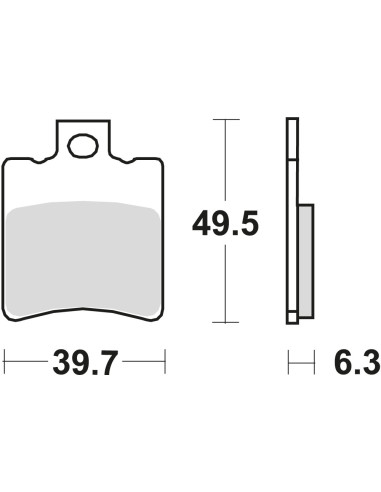 BROMSBELÄGG LMP297ST