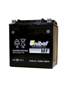 UniBat MF 12V- 30AH, 166/126/175