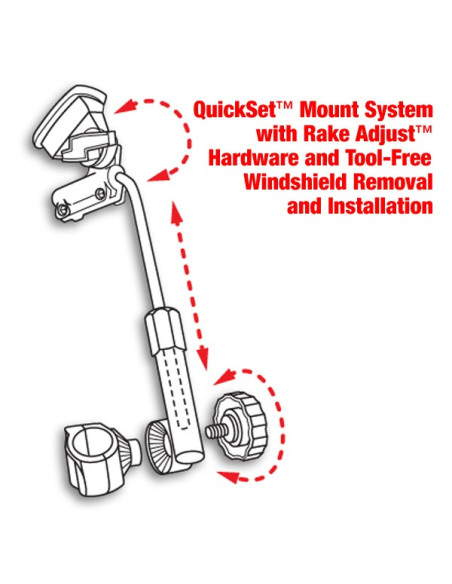 WS DEFLECTOR SCR TINT 31mm Q-CLAMP