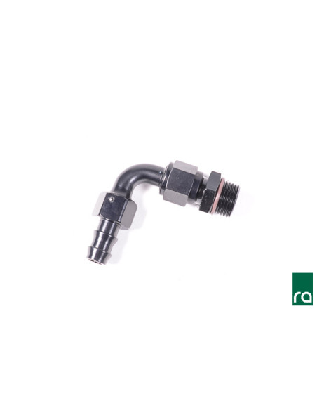 AN10 ORB till Pushlok Slangkoppling, 90, 12,7mm