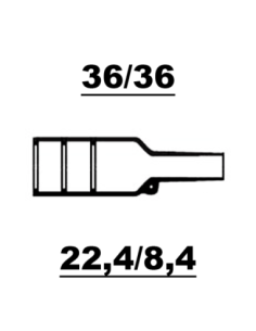 Raychem Rak Gjuten Krympslang 36/36 - 22,4/8,4