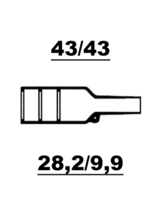 Raychem Rak Gjuten Krympslang 43/43 - 28,2/9,9