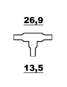 Raychem T-kors Gjuten Krympslang 26,9 - 13,5