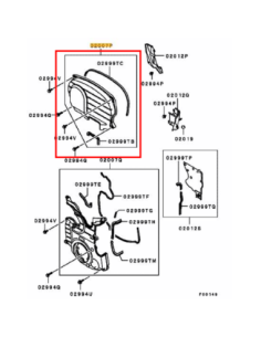Bröstkåpa Övre Kamkåpa EVO 9