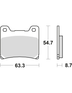 BROMSBELÄGG LMP155ST