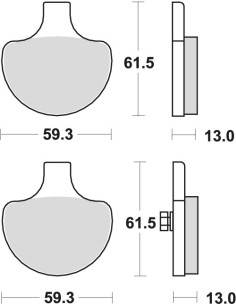 BROMSBELÄGG LMP179ST HARLEY DAVIDSO