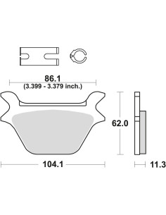 BROMSBELÄGG LMP269ST HARLEY DAVIDSO