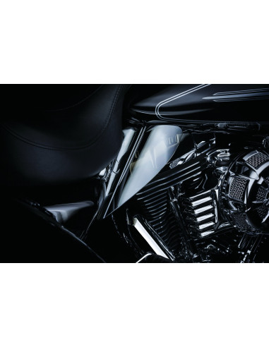 SADDLE SHIELDS REFL SMOKE TOURIN