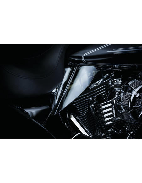 SADDLE SHIELDS REFL SMOKE TOURIN