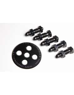 BULKHEAD PLATE, 6AN, WITH FITTIN 2