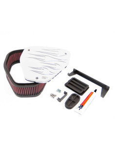 KN FILTER VTX1800 01-07 FLAMED