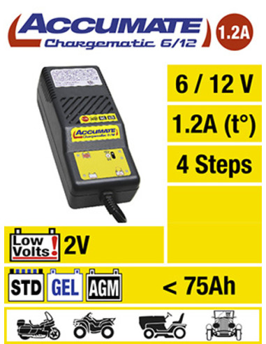 ACCUMATE BATTERILADDARE 612V