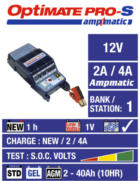 OPTIMATE PRO-S VDE BATTERILADDARE
