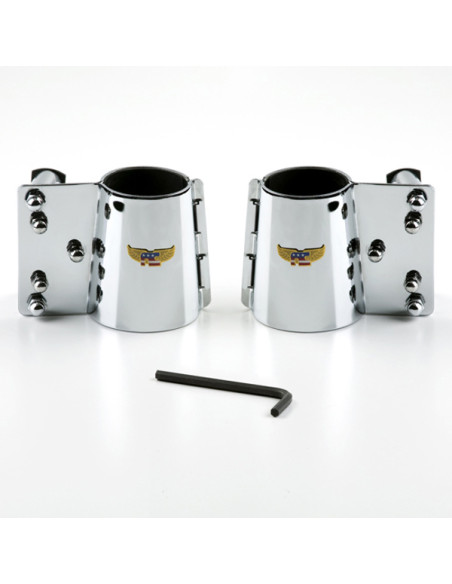 CHROME KIT, COVERED FORKS WIDE