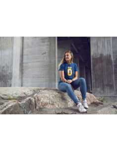 Ö T-Shirt Blue - Yellow print XS 2