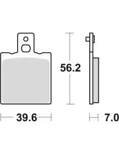BROMSBELÄGG LMP119OR