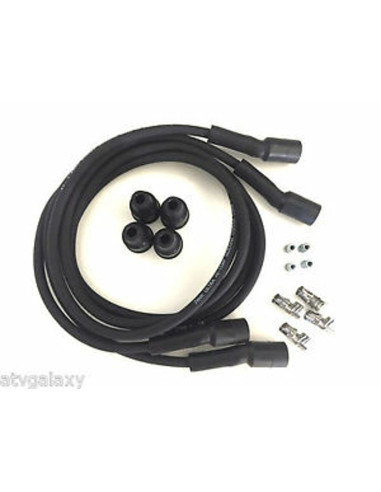 DYNA TÄNDKABEL SET 7MM KOPPAR SVART